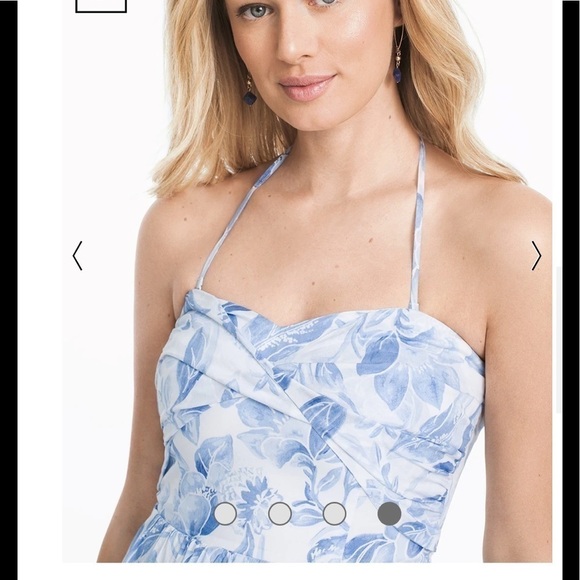 New with tag -Sleeveless Printed Blouson Dress - Picture 4 of 12